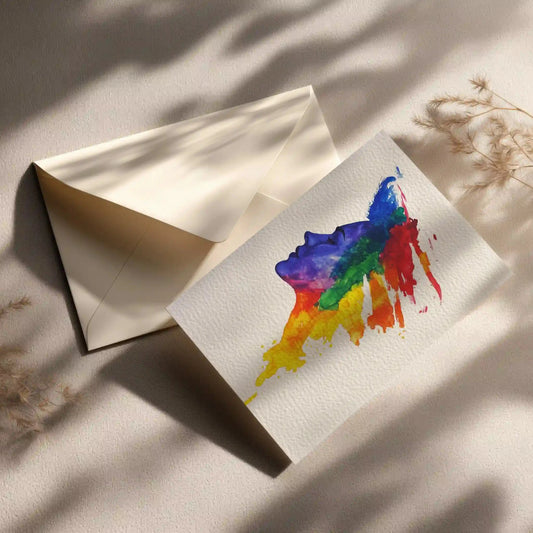 Grußkarte mit LGBTQ Motiv