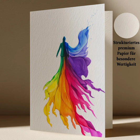 Grußkarte mit LGBTQ Motiv