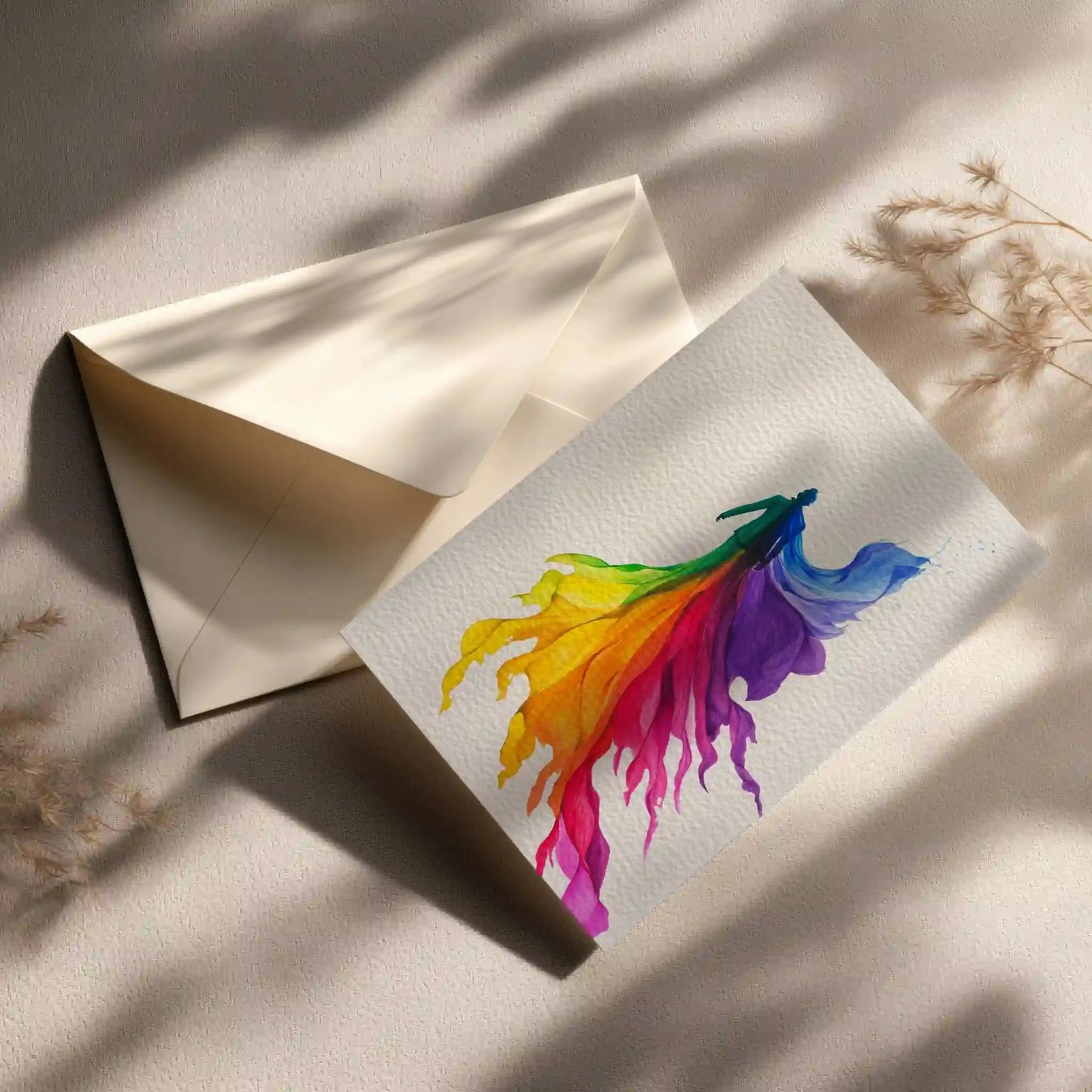 Grußkarte mit LGBTQ Motiv