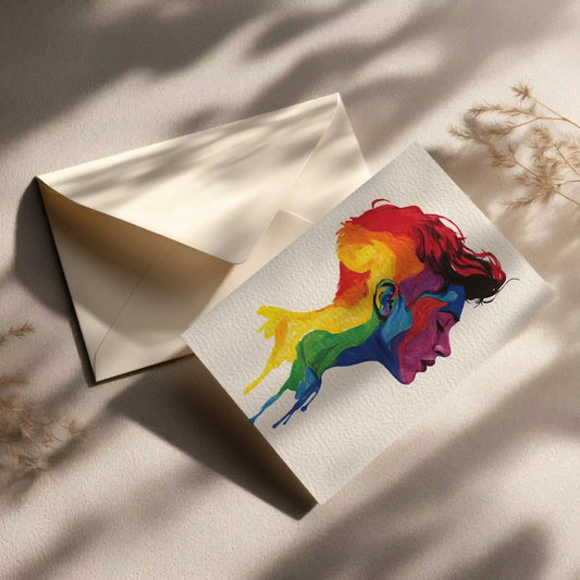 Grußkarte mit LGBTQ Motiv