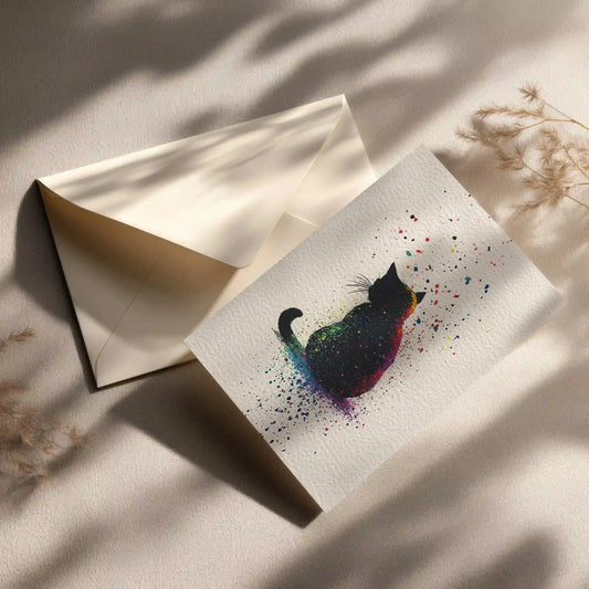 Grußkarte mit Katzen Motiv