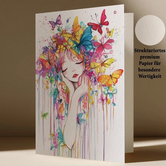 Grußkarte mit Popart Motiv