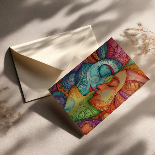 Grußkarte mit Popart Motiv