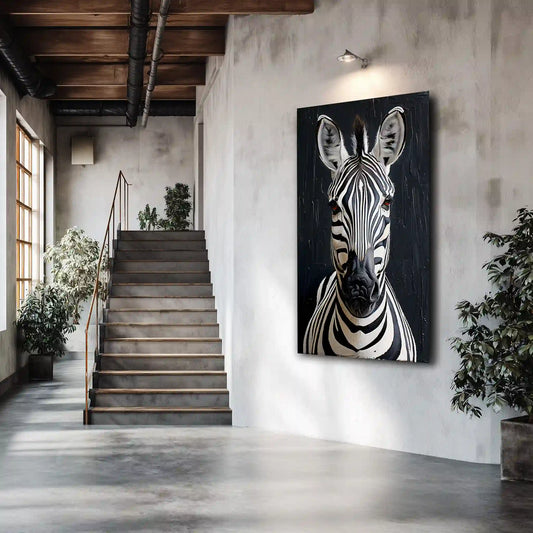 Zebra Wandbild Leinwanddruck Zeitgenössische Kunst