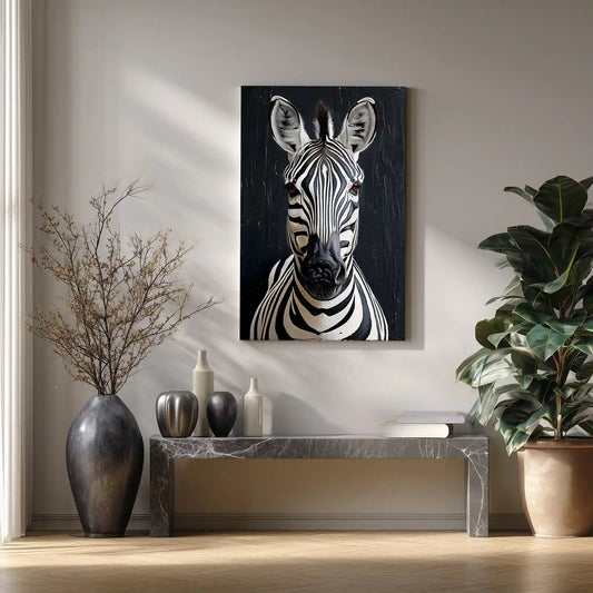 Zebra Wandbild Leinwanddruck Zeitgenössische Kunst
