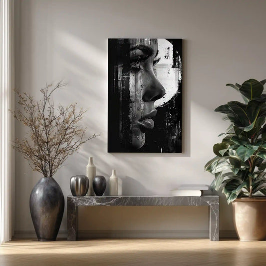 Wandbild Schwarzweiß Porträt Urban